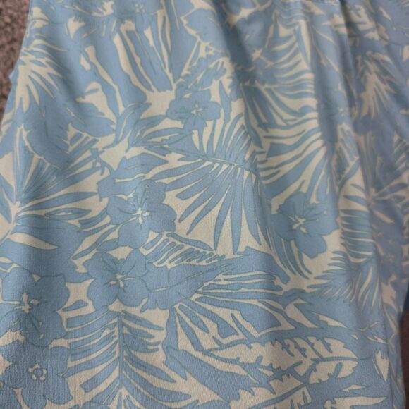 Straight Down Men's Performance Golf Polo Shirt Blue Hawaiian Style Size M - Picture 4 of 10